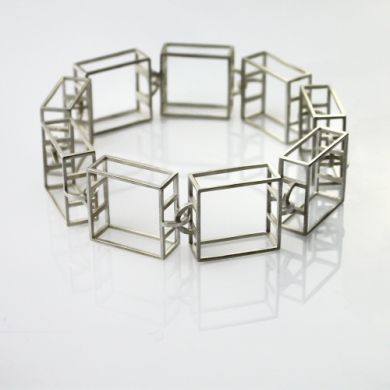 Cube Armband W18, Silber